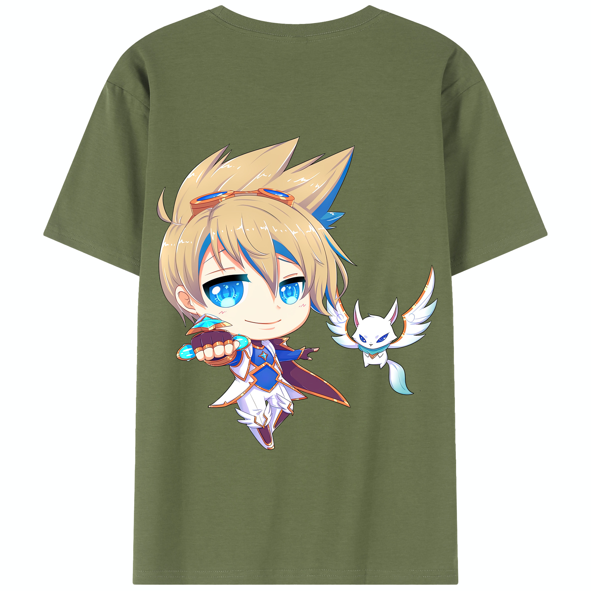 リーグ・オブ・レジェンド League of Legends LOL 綿100％半袖Tシャツ（背面プリント）